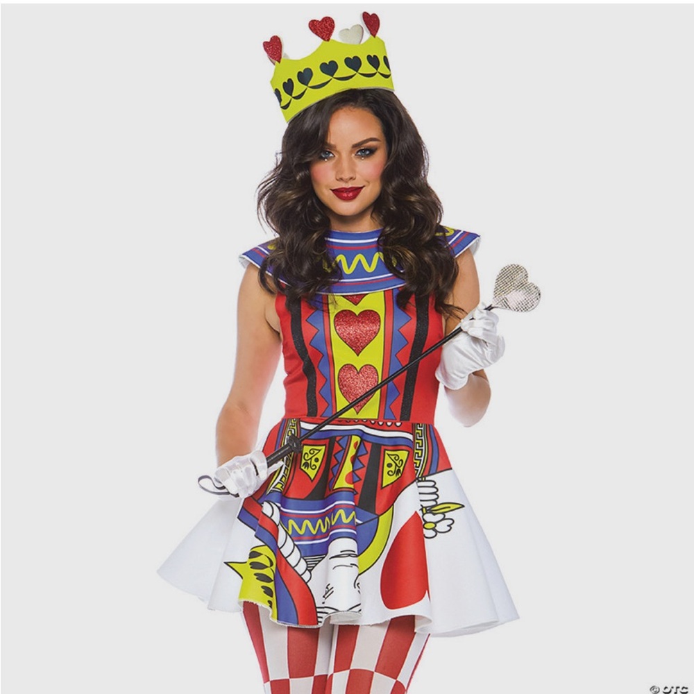 Card Queen/ Queen of Hearts Costume, Women’s, Small
